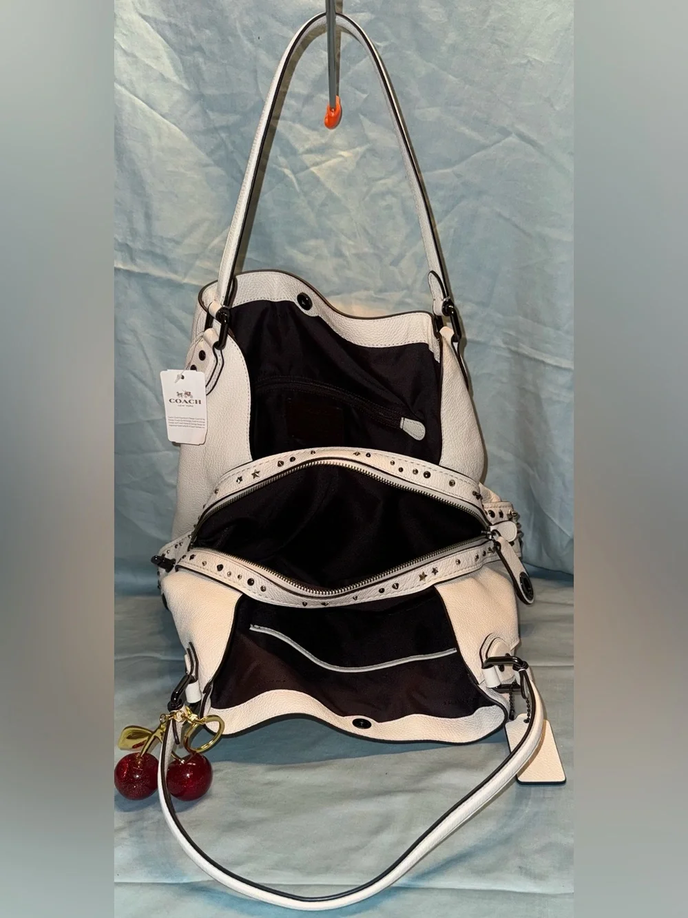 Coach Edie Shoulder Bag 31 With Star Rivets & Coach Wristlet With Ombré Rivets
